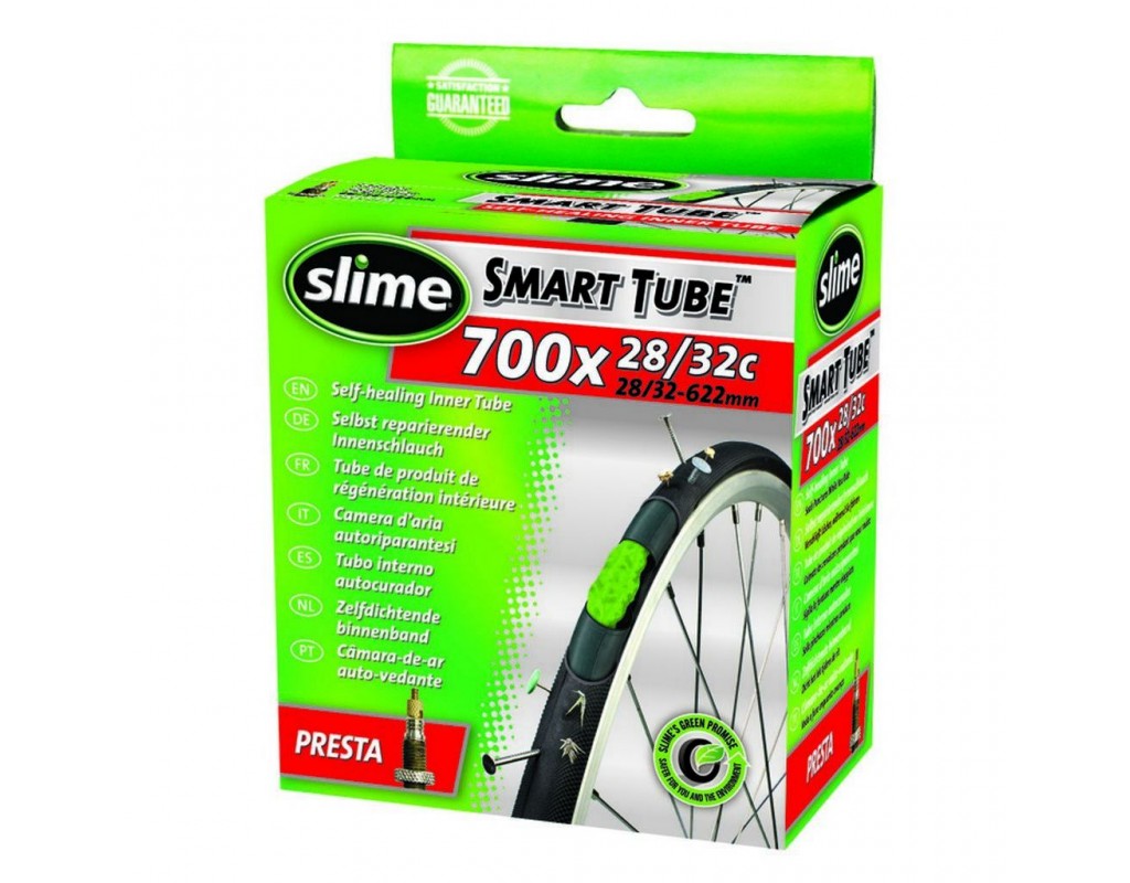 Антипрокольна камера з герметиком Slime 700 x 28 - 32 PRESTA Антипрокольна камера з герметиком Slime 700 x 28 - 32 PRESTA